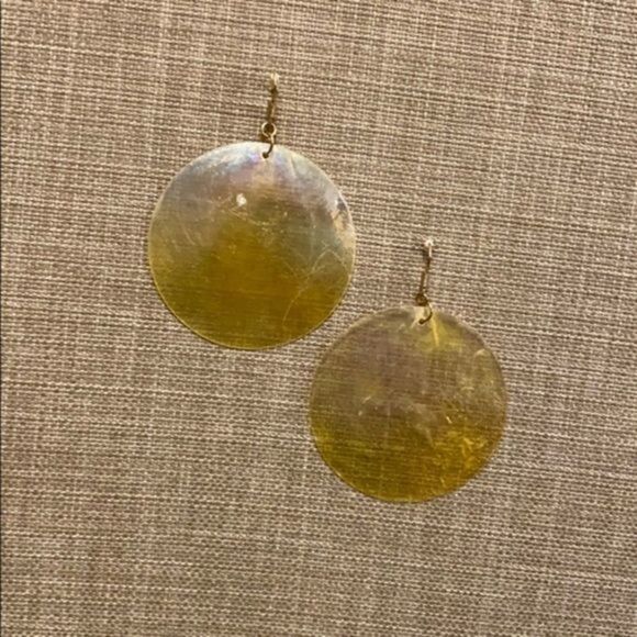 NWT Yellow disk earrings​​ - Picture 1 of 3